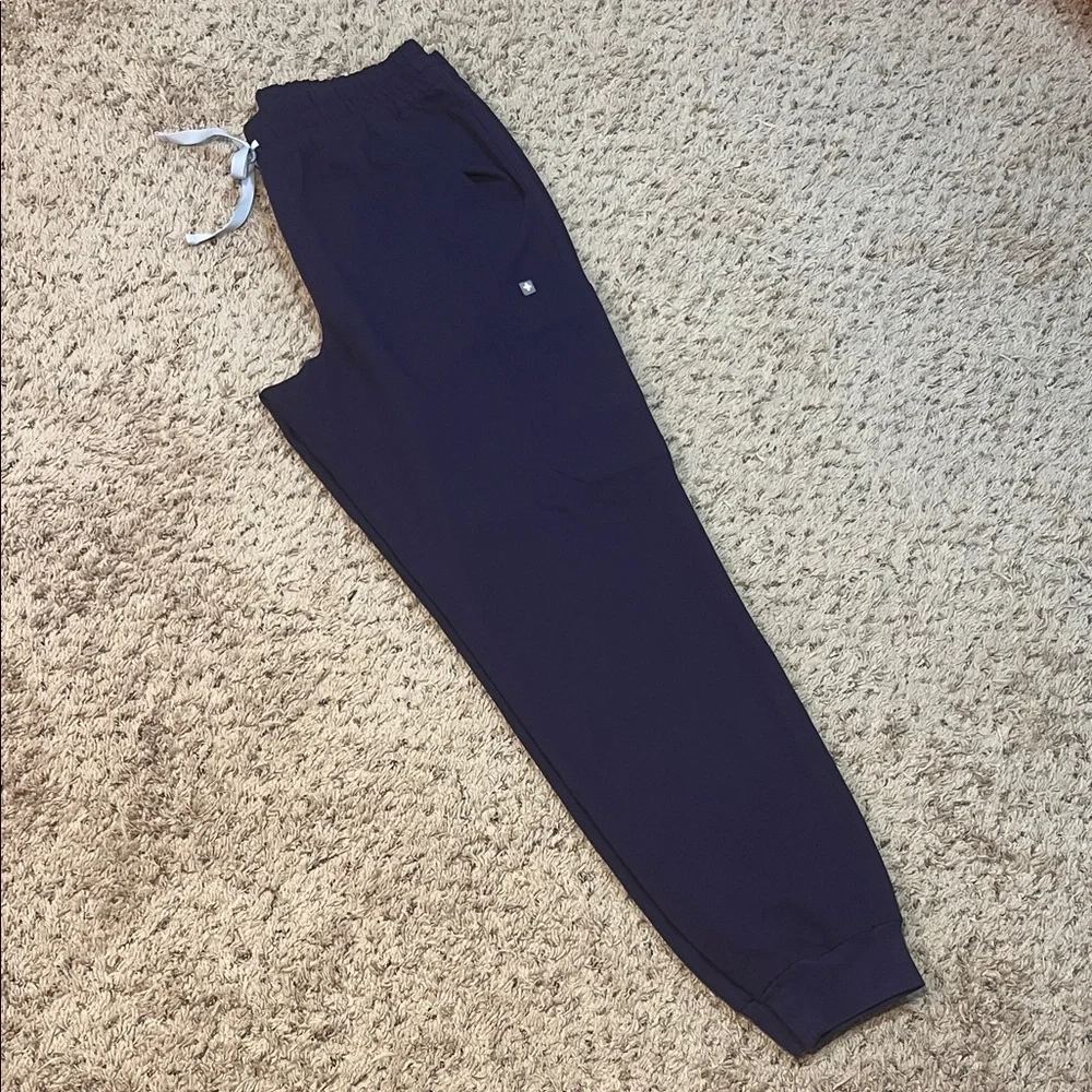 FIGS Zamora Jogger Scrub Pants 11 Pocket Technical Collection- Eggplant - Picture 4 of 11